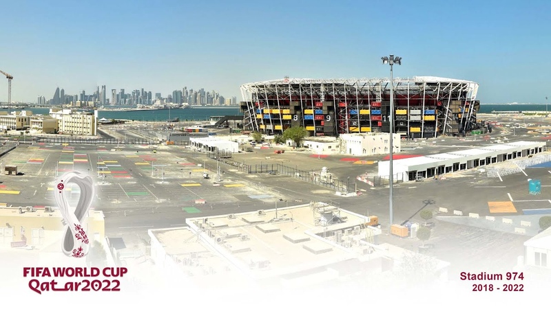 Official Stadium 974 Construction: 4 K Time Lapse, FIFA World Cup