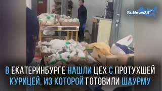В Екатеринбурге нашли цех с протухшей курицей, из которой готовили шаурму/ RuNews24