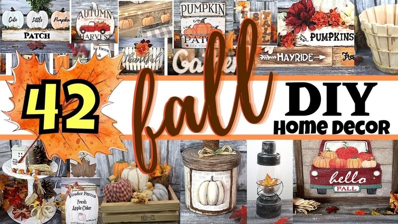 42 Gorgeous FALL DIYS, Dollar Tree Fall Crafts, FALL DIYS, FALL HOME DECOR Ideas, Hot Humble