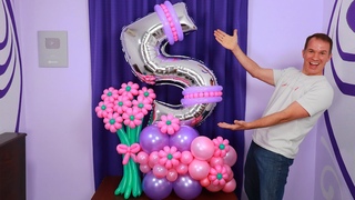 BOUQUET DE GLOBOS - como hacer un bouquet de globos - decoraciones para cumpleaños - gustavo gg