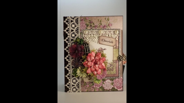 PART 3 TUTORIAL HEARTFELT CREATIONS RAINDROPS ON ROSES MINI ALBUM DESIGNS BY