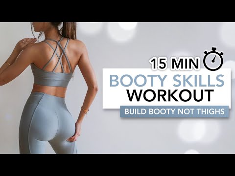 15 MIN BOOTY SKILLS WORKOUT, Grow Your Booty Not Thighs ( No Squats Jumps), Eylem