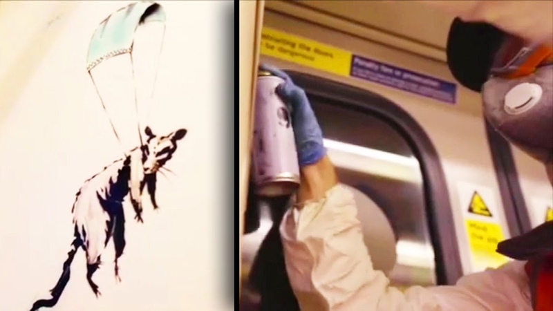 New Banksy Art Encourages Face Masks on London