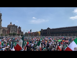 Llenan el Zcalo! Marcha F R E N A A A contra AMLO contabilizan asistentes frente a notario pblico