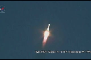 Пуск РКН Союз-У с ТГК Прогресс М17-М (Progress M-17M)