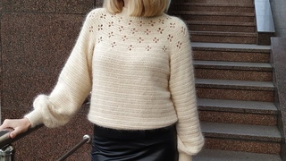 Идеальный Свитер “Клевер“ крючком Мастер-класс Crochet Sweater Pattern for women. English Subtitles