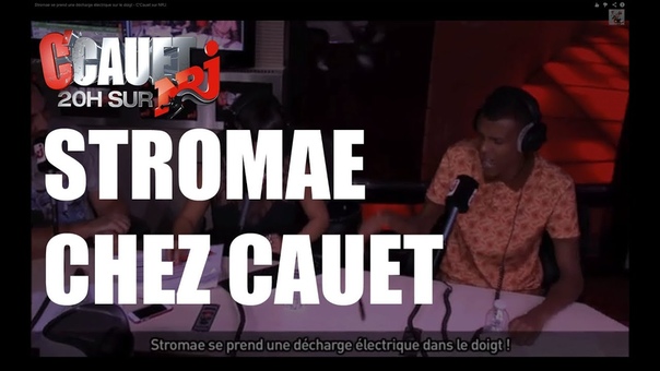 Stromae se prend une de charge e lectrique sur le doigt CCauet sur