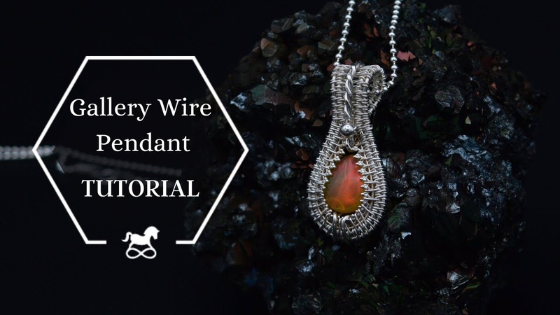 Gallery Wire Pendant, How to use gallery wire, Wire wrapping