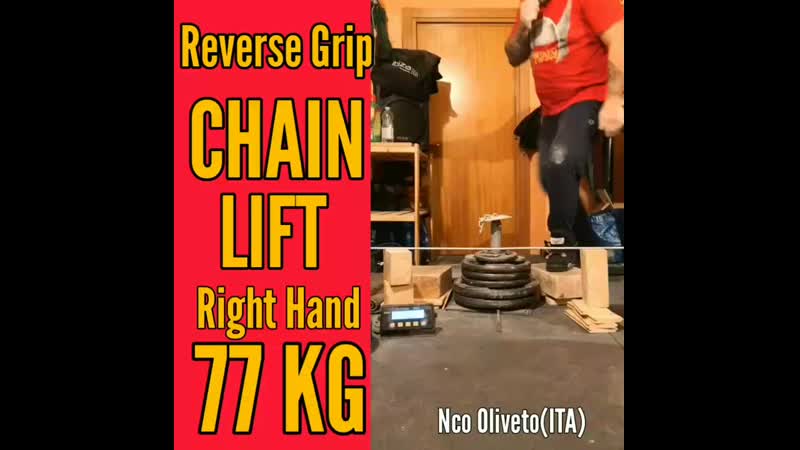 Nico Oliveto ( ITA) RG CHAIN LIFT 77 kg( RH