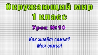 Окружающий мир 1 класс (Урок№10 - Как живёт семья? Моя семья!)