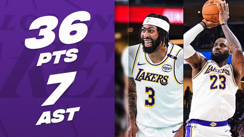 Le Bron James (19 PTS) Anthony Davis (17 PTS) Go to WORK In The 1st Half , October 6,