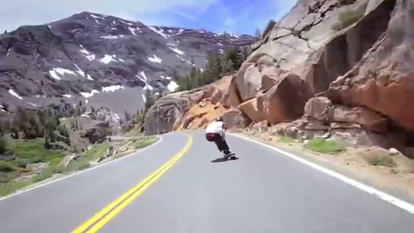 Longboard Raw Run Down Sonoran Pass, CA by James