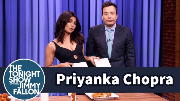 Priyanka Chopra and Jimmy Have a Wing Eating