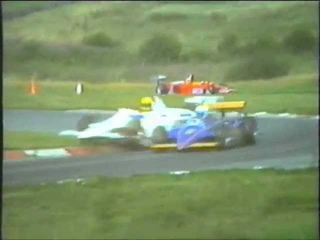 Ayrton Senna hits Martin Brundle in his typical style ...!