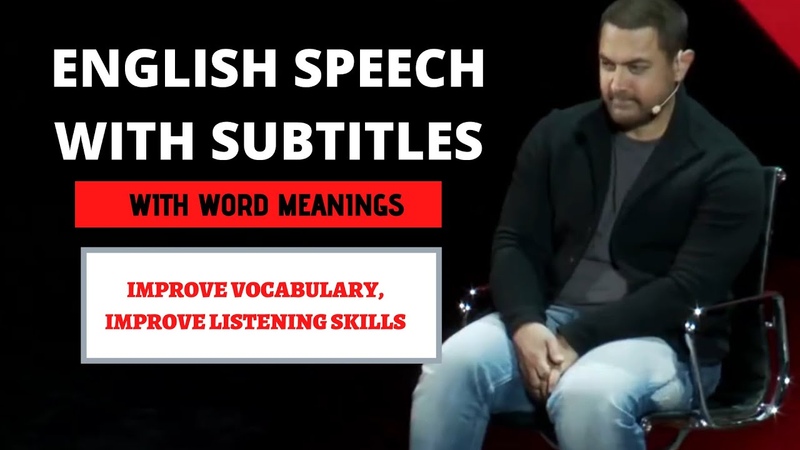 ENGLISH SPEECH, AAMIR KHAN talking about Satyamev Jayate, With subtitles, Word