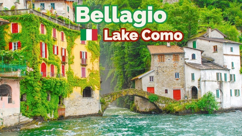 Bellagio, Lake Como April 2023 4k HDR 60fps Walking Tour (