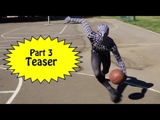 Spiderman Turns BAD? KICKS Kids Basketball OUT the PARK!