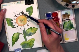 How to Paint a Sunflower in Watercolor