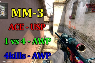 CS:GO - MATCHMAKING#3 - ACE & Clutch 1 vs 4 & 4kills - SHANDORI