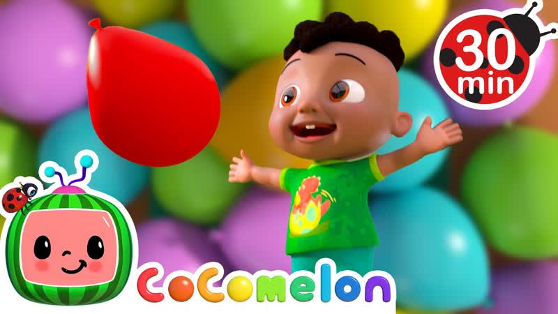 Playing the Balloon Song, Cocomelon Cody Time, Kids Cartoons Nursery Rhymes, Moonbug