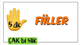 5 dk’da Fiiller | Çak Bi 5lik