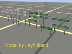 SR UK Road Nameboard 5ft 1 Line
