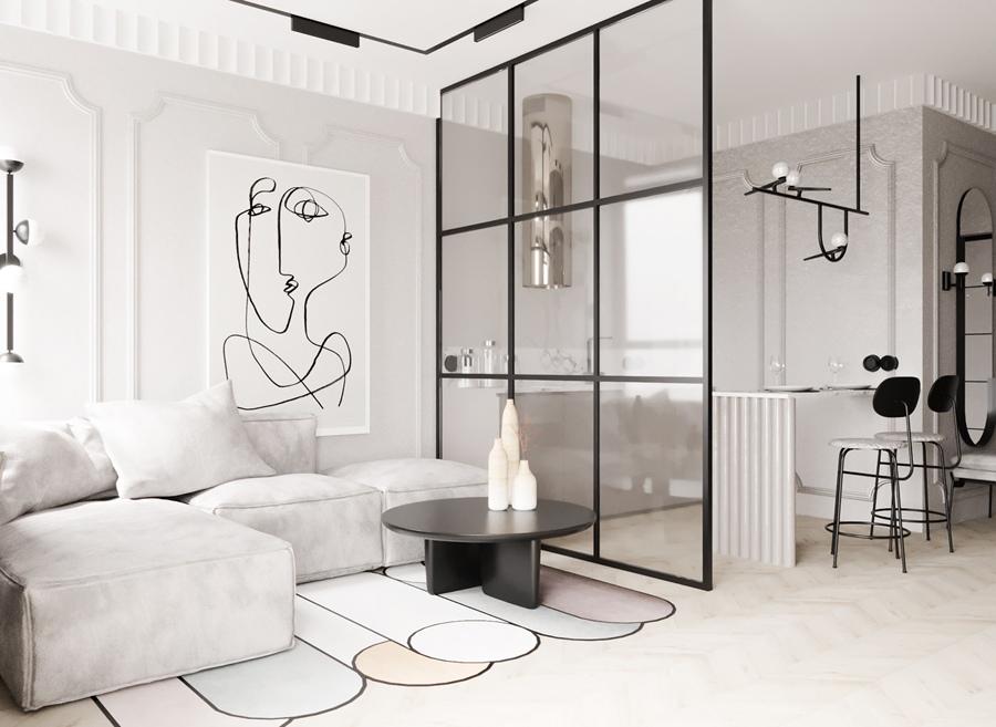 Проект студийной квартиры 30 кв.