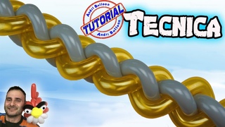 Palloncini modellabili Tutorial 92  - Tecnica treccia   - BalloonTwisting  globoflexia   -