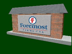 Sign Foremost Dairy DES