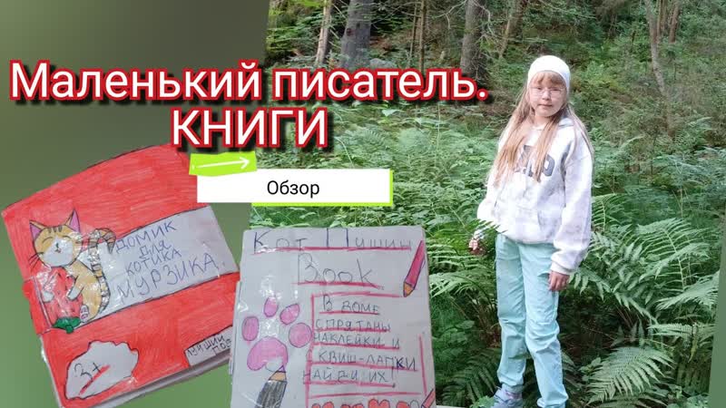 Настя пишет книги. Мой МАЛЕНЬКИЙ ПИСАТЕЛЬ. Обзор книги,
