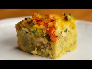 Leftover Thanksgiving Breakfast Casserole