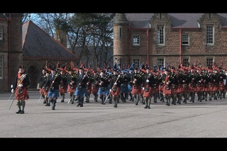 Cadets Pipe Band in the Highlands
