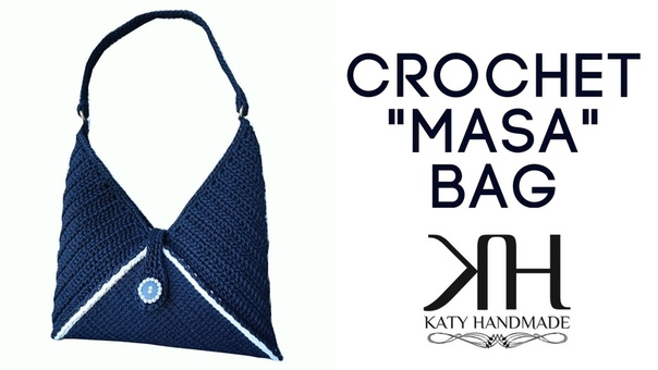 Tutorial uncinetto borsa MASA, How to make a crochet bag, , Katy